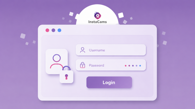 login guide for InstaCams