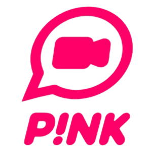 pink video chat logo