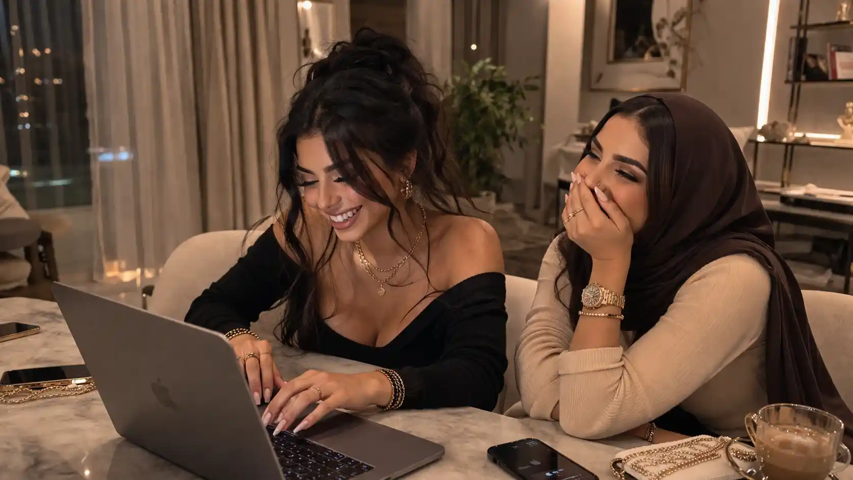 the visual side of arab video chat experience